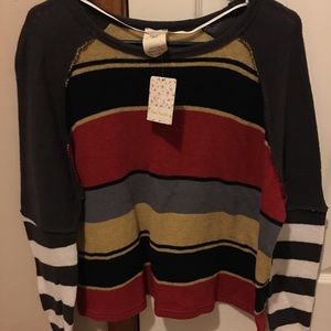 NWT Free People striped top